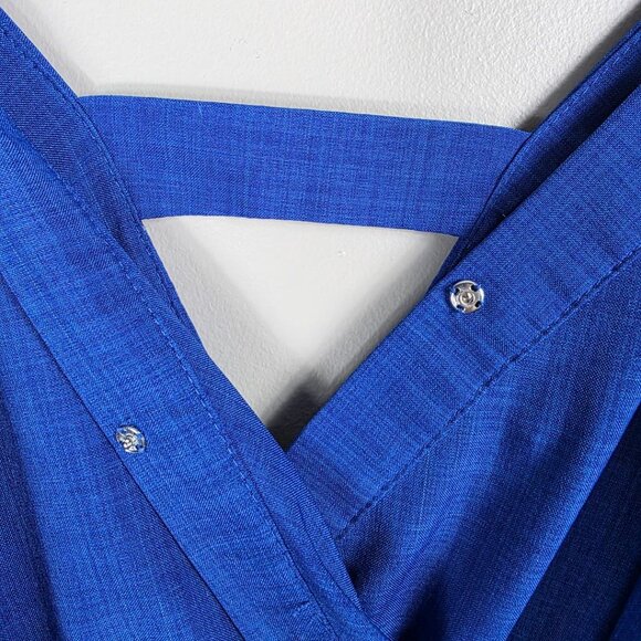 Flying Tomato Royal Blue Long Pant Sleeveless Jumpsuit - Picture 4 of 7